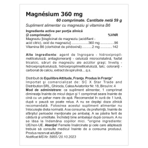 LGN Magnesium 360 mg bisglicinat, 60 comprimate – Granions - Img 2