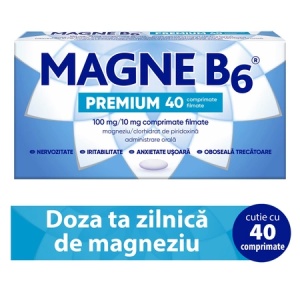 Magne B6 Premium 100 mg/10 mg, 40 comprimate – Sanofi - Img 4
