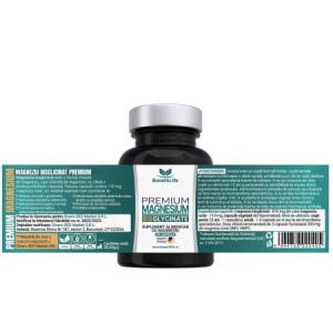 Magneziu Bisglicinat Premium, 815 mg, 30 capsule, Boost4Life - Img 2