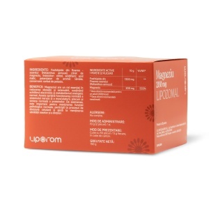 Magneziu lipozomal 200 mg, 30 plicuri, Liporom - Img 3