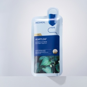 Mască de față echilibrantă, Dermaplus Heartleaf Sheet Mask, 22 ml, Mediheal - Img 2