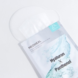 Mască de față pentru hidratare intensă, Derma Synergy Wrapping Mask Hyaluron x Panthenol, 25 ml, Mediheal - Img 2