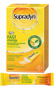 Multivitamine si minerale Supradyn Fast Energy, 10 plicuri, Bayer - Img 2