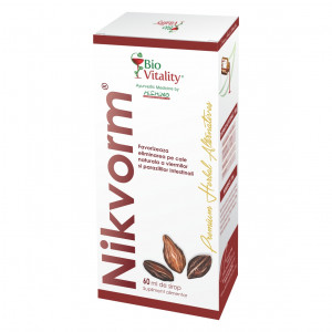 Nikvorm sirop eliminarea parazitilor intestinali, 60 ml, Bio Vitality - Img 2