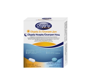 Olygrip Zi + Noapte, 500/60 + 500/25, 12+4 comprimate, Kenvue - Img 1