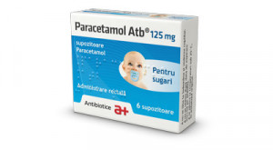Paracetamol Atb, 125 mg, 6 supozitoare, Antibiotice SA