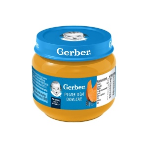 Piure natural de dovleac Gerber 80 g - primul piure pentru bebelusi - Img 1