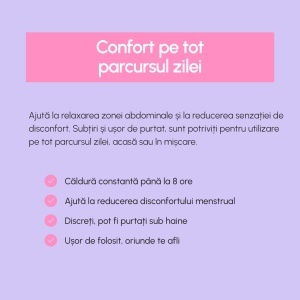 Plasturi termici pentru crampe menstruale, 3 bucăți, Phin - Img 4