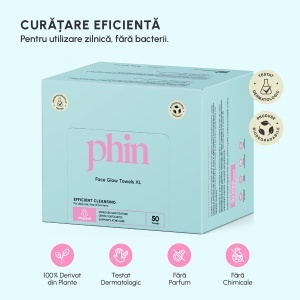 Prosoape faciale Glow Towels XL, 50 bucăți, Phin - Img 7