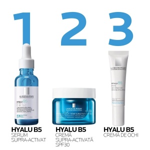 Rezerva Crema supra-activata cu acid hialuronic si SPF 30 Hyalu B5, 50 ml, La Roche-Posay - Img 9