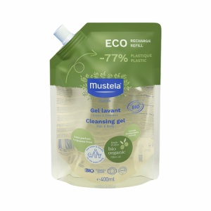 Rezervă Gel de Curățare Bio pentru Păr și Corp, 400 ml, Mustela