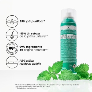 Sampon uscat cu urzica si vitamina E Klorane 150 ml - Img 2