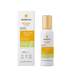 Sesderma Repaskin Comfort Mist Solar Rozmarin SPF 50, spray solar transparent, 100 ml