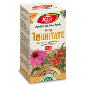 Sirop pentru imunitate cu miere, vitamină C și propolis F149, 100 ml, Fares