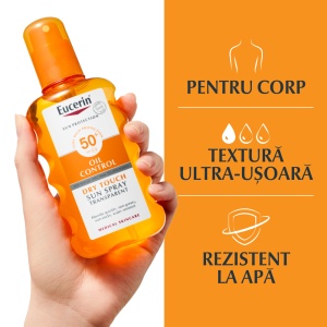 Spray de corp transparent cu SPF 50+, 200 ml, Eucerin - Img 2