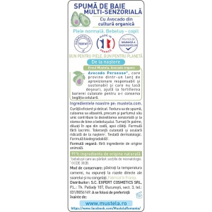 Spumă de Baie Multi-senzorială, 200 ml, Mustela - Img 2