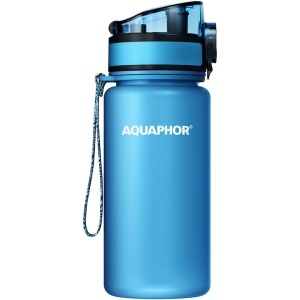 Sticla filtranta Aquaphor City 350 ml, Albastru, cu filtru inclus 150 L