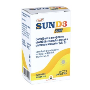Sun D3, 5000 UI, 30 capsule, Sun Wave Pharma - Img 2