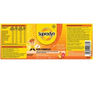 Supradyn Kids Complex, 60 drajeuri masticabile, Bayer - Img 2