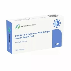 Test Rapid Combo 3 in 1 Covid 19 + Gripa A/B, 1 bucata, Safecare