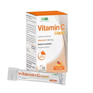Vitamina C Liquid, 500mg, 20 plicuri – Agetis
