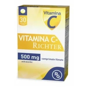 Vitamina C - Richter 500 mg, 30 comprimate filmate, Gedeon Richter