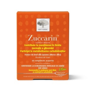 Zuccarin cu Extract de Dud Japonez, 60 tablete, New Nordic