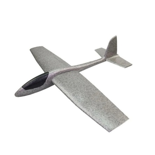 Avion Zburator, Flippy, Tip Planor, 83 cm Lungime, +3 Ani, din Polistiren, Aruncare 10 - 30 m, Gri
