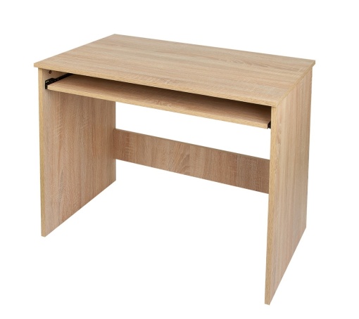 Birou Ivett, stejar alb, 80x48x73 cm