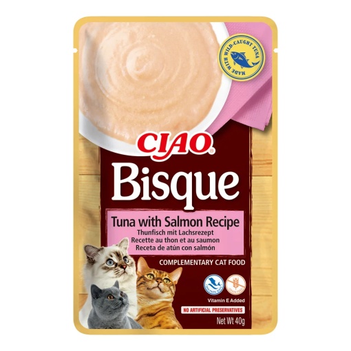 Ciao Churu Bisque pentru Pisici cu Ton si Somon