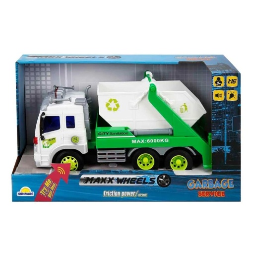 Masina de reciclare gunoi, Maxx Wheels, 1:16