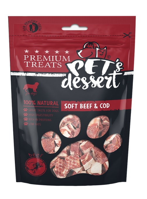 Pet s Desert Dog Soft Beef and Cod 80 Gr LSN-04