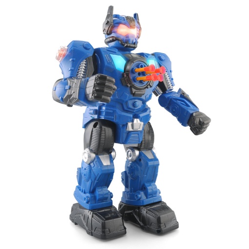 Robot de jucarie cu telecomanda, lansator de sageti si functii inteligente,sunete si lumini – Mech Warrior