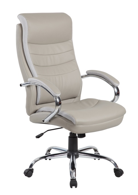 Scaun de birou directorial US91 Volance, gri, 65x71x105-115 cm