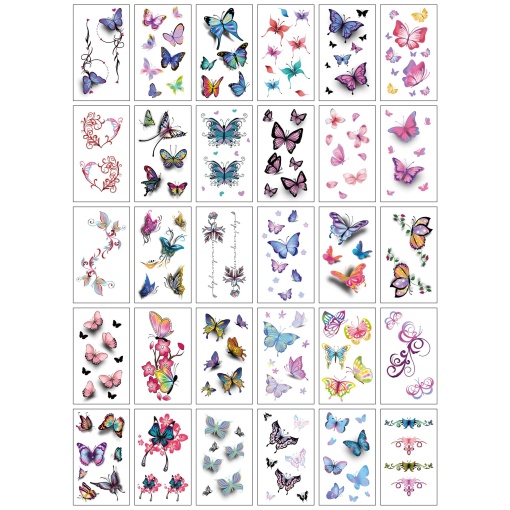 Set 30 tatuaje cu apa diverse modele