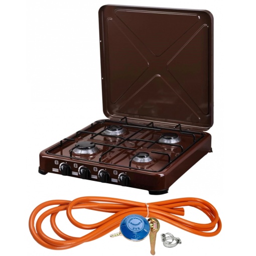 Aragaz maro, 4 ochiuri + Kit reglabil gpl RH-10 + Tub flex 2M+2 Coliere