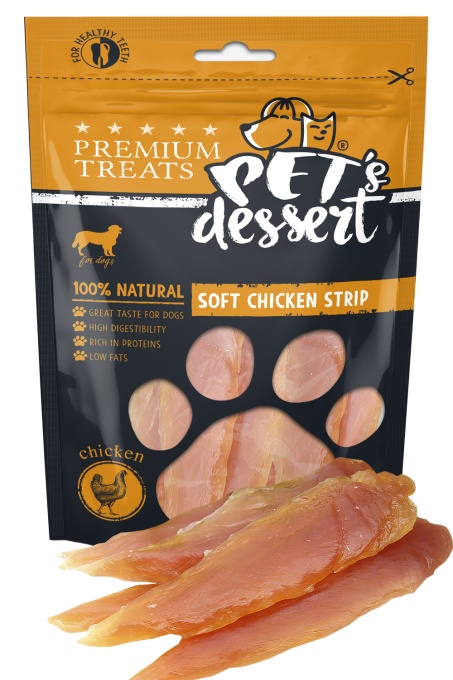 Pet s Desert Dog Soft Chicken Strips 80g LSC-01