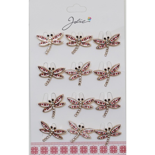 Set 12 Brose Martisor Primavara Libelula Traditional si Pietre
