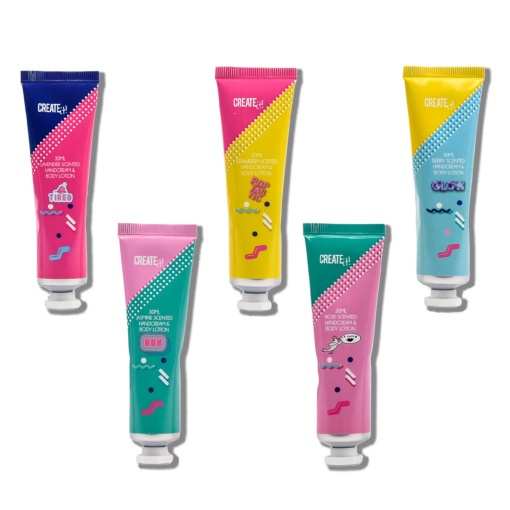 Set crema 2in1 maini si corp pentru fetite Create It! 5 bucati