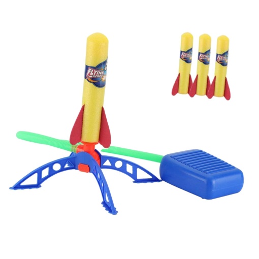 Set de joaca lansare rachete, Lansator cu 3 rachete incluse