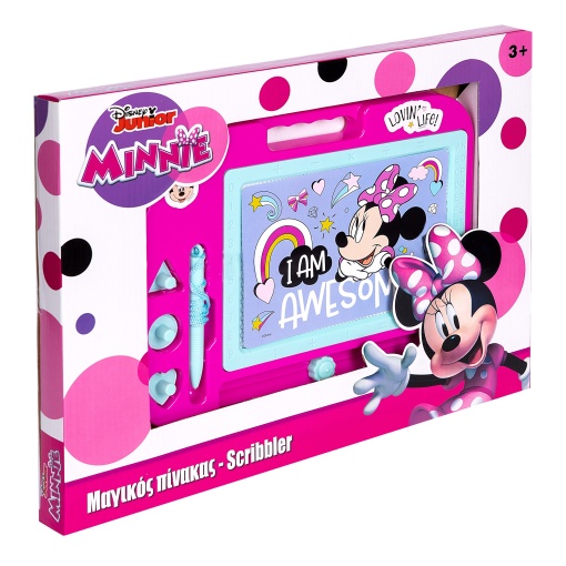 Tabla magnetica pentru desen cu stilou si 3 forme Minnie Mouse