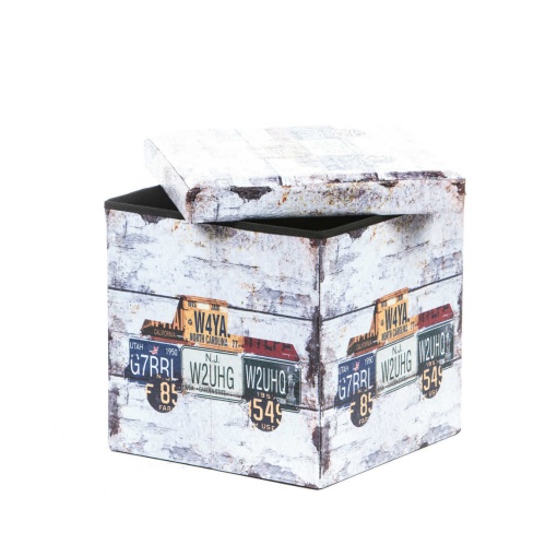 Taburet Design Truck, multicolor, 38x38x37.5 cm