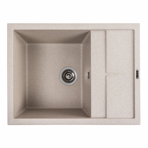 Chiuveta de bucatarie Elefant Premium Lotus Safari Bej, 650x500 mm