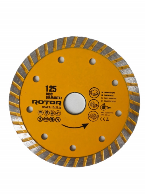 DISC DIAMANTAT 125x2.2 x10x22.23 Turbo Rotor