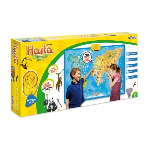 Harta interactiva Momki - Animalele lumii