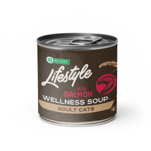 Nature s Protections Lifestyle Sterilised Cat Soup cu Somon