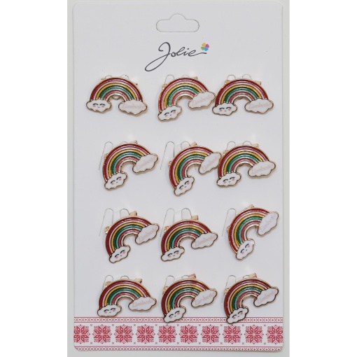 Set 12 Brose Martisor pentru Copii Curcubeu Zambeste