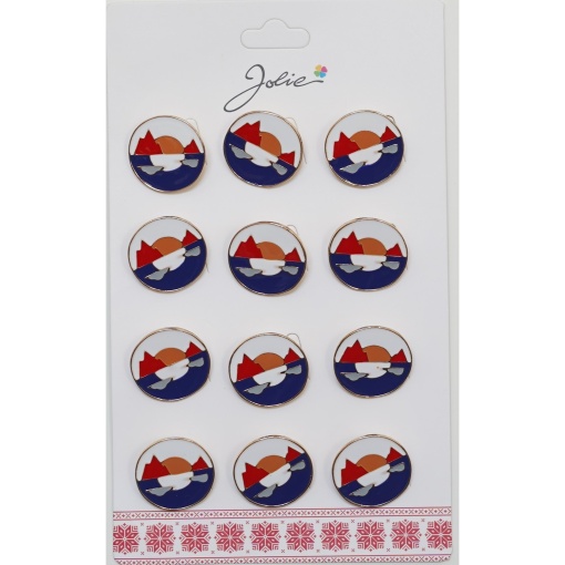 Set 12 Brose Martisor pentru Copii Soare Luna zi Noapte