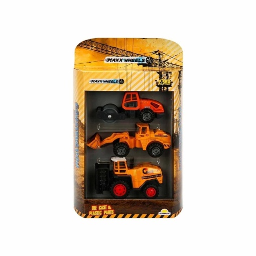 Set 3 masinute de constructie, Maxx Wheels, diverse modele