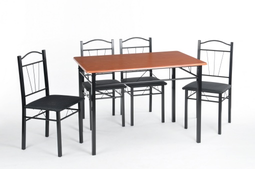 Set masa Renata cu 4 scaune, fag, 110x70x74 cm, UnicSpot
